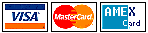 Visa, MasterCard, AMEX