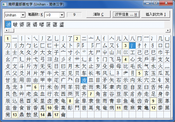 NJStar Radical Lookup