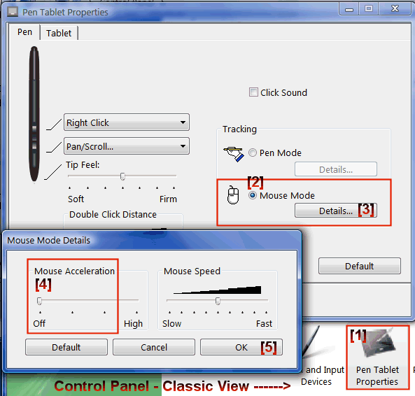 Change Vista Pen Tablet Option for NJStar Chinese Pen