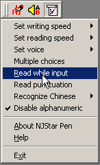 Chinese Chinese Pen User Interface