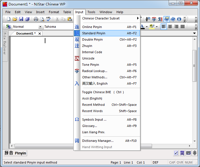 NJStar Chinese Input Methods