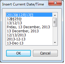 Chinese Date/Time Format selection